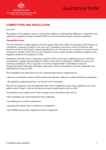 Competition and Regulation