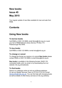 New Books- May 2015
