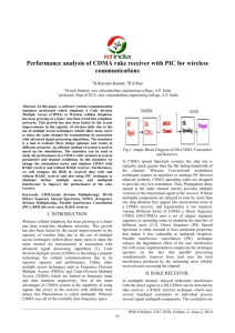 Performance analysis of CDMA rake receiver with PIC for wireless