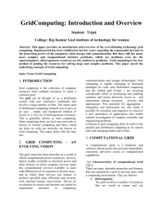 grid computing - Academic Science