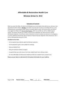 New Suboxone Patient Form - Logo, Affordable & Restorative Health