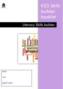 Literacy Skills builder