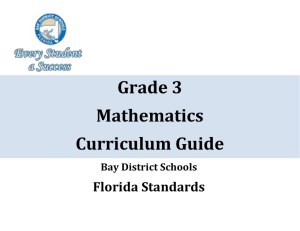 3rd Gr. Mathematics Curriculum Guide