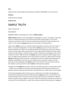 Title: Simple truth. By: Gunnell, Barbara, New Statesman, 13647431