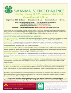 2015 SW Animal Science Challenge