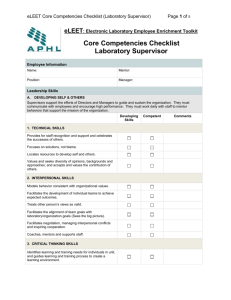 Core Competency List