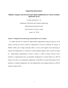 Ballistic transport and electrical spin signal