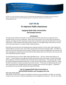 CAP TIPS 1 - NCVRW Community Awareness Project