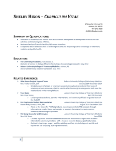 Curriculum Vitae - Shelby Lyn Hixon