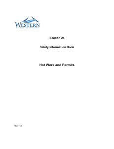 Hot Work and Permits - Western Washington University