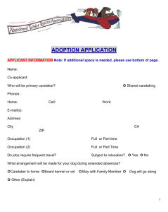 The adoption application is in MSWord97