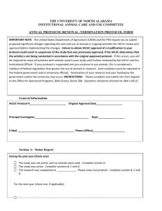 Annual Protocol Renewal & Termination Protocol Form