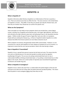 How is Hepatitis A Transmitted?