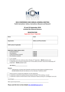 ICOM Conference Registration Form 2014 19 Aug