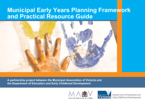Municipal early years plan framework (Word