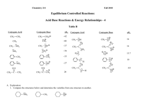 Equilibrium Controlled Reactions: