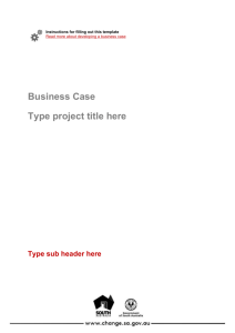 Business Case - Office for the Public Sector