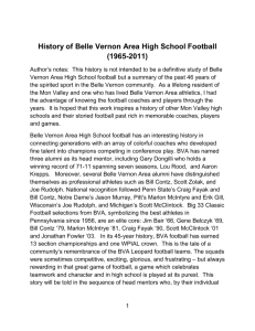 The History of BVA Football - Belle Vernon Area School District