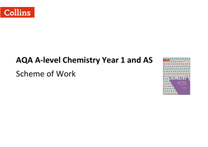 AQA A-level Chemistry Year 1 and AS