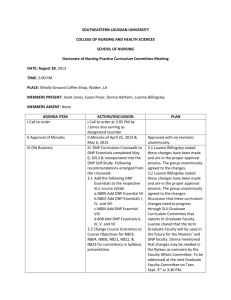 DNP Curriculum Committee Minutes 8-28-13