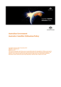 Australia`s Satellite Utilisation Policy