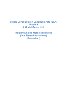 Indigenous and Norse Narratives