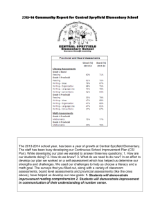 2013-14 Community Report for Central Spryfield Elementary School
