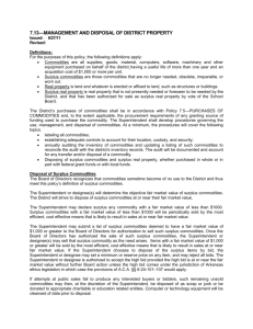 7.13—MANAGEMENT AND DISPOSAL OF DISTRICT PROPERTY