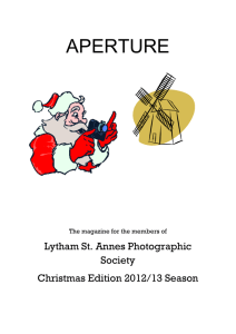 Aperture magazine - Lytham St. Annes Photographic Society