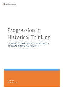Progression in Historical Thinking