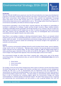 Environmental Strategy 2016-18