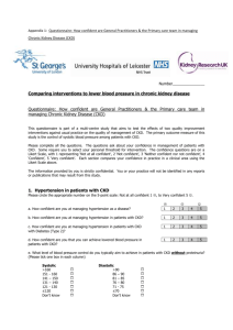 Appendix 1: Questionnaire: How confident are General Practitioners