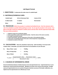 Lab Report Format - Gordon State College