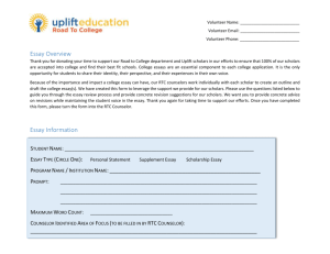 Form to Review Essays