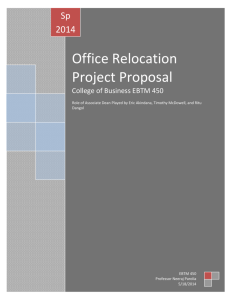 Office Relocation Project Proposal