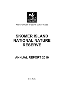 Skomer Annual Report 2010 - The Wildlife Trust of South and West