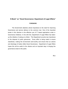 "E-Book" :Department of Legal Affairs