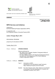 WIPO Services and Initiatives