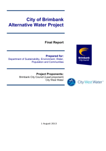 City of Brimbank Alternative Water Project