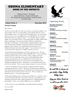 January 2016 Newsletter - Pinellas County Schools