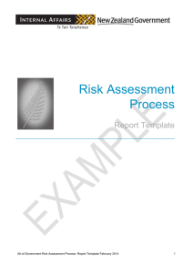 Risk Assessment: Template