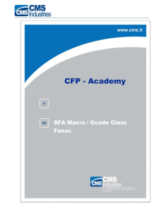 SFA Macro Gcode Class Fanuc