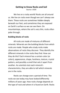 Rocks and Soil USOE Text