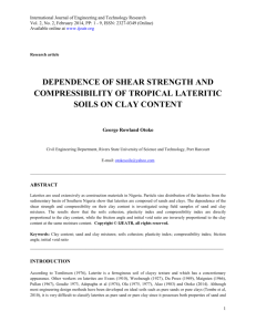 DEPENDENCE OF SHEAR STRENGTH