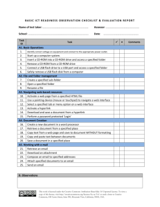 basic ict readiness observation checklist & evaluation report