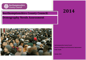 Northamptonshire County Council JSNA