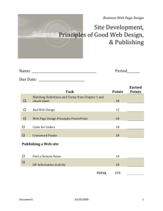 Principles of Good Web Design