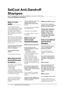 How to use SalCoal Anti-Dandruff Shampoo