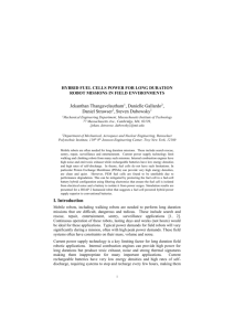 Hybrid Fuel Cells Power for Long Duration Robotic Missions in Field