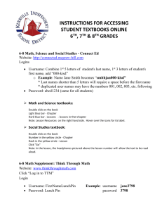 Instructions to access student textbooks online.